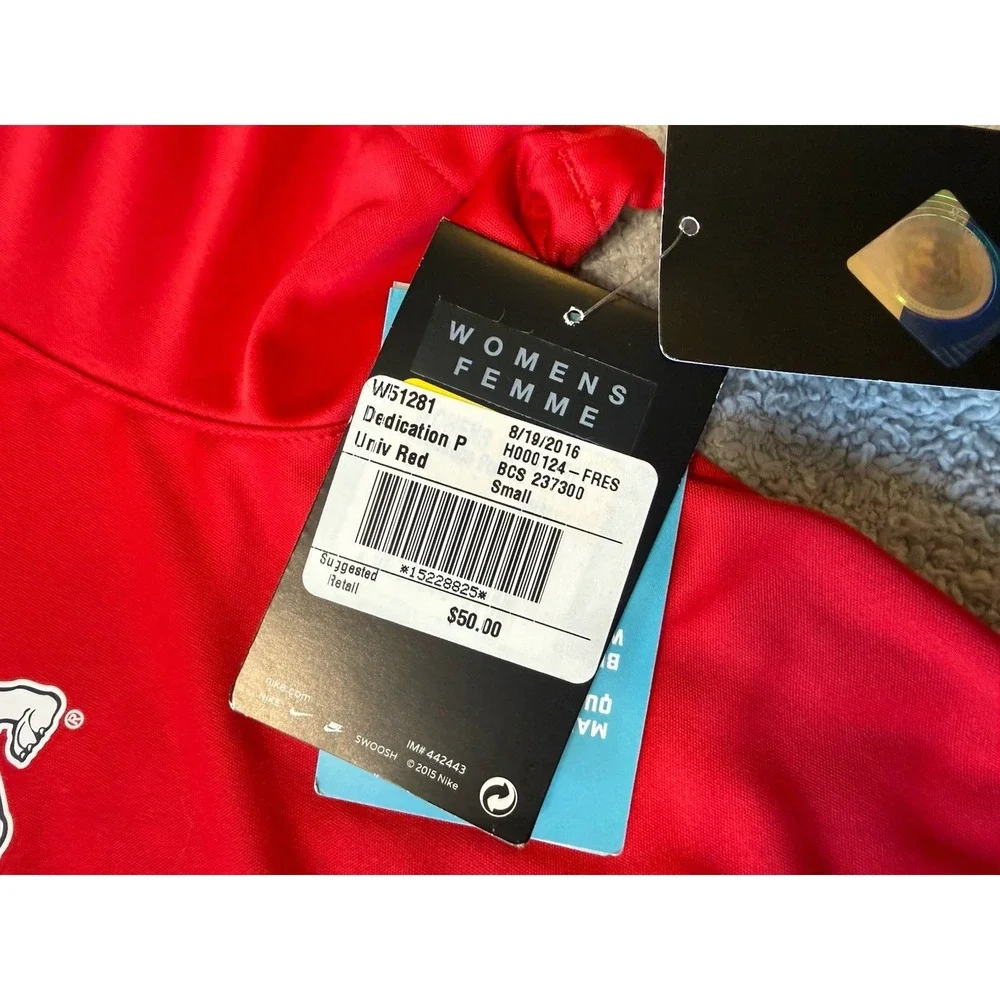 NWT‎ Fresno State Nike Polo Shirt Red Womens Size Small